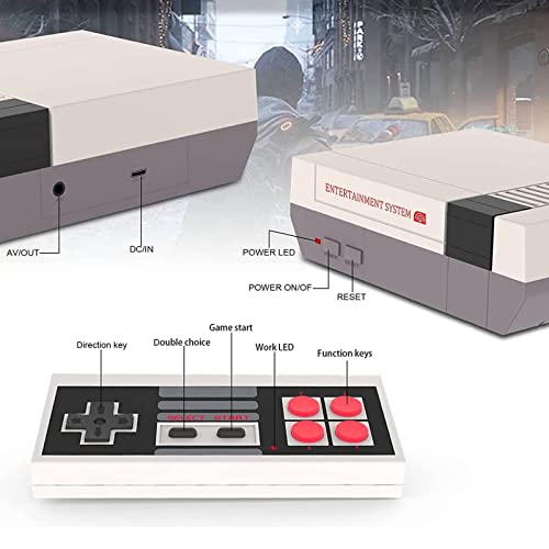 SIZEEYYOU Classic Mini Retro Game Console Built in 600 Different Classic Games and Dual Wireless Remote Controllers,AV and HDMI HD Output Video Game System. (WW)