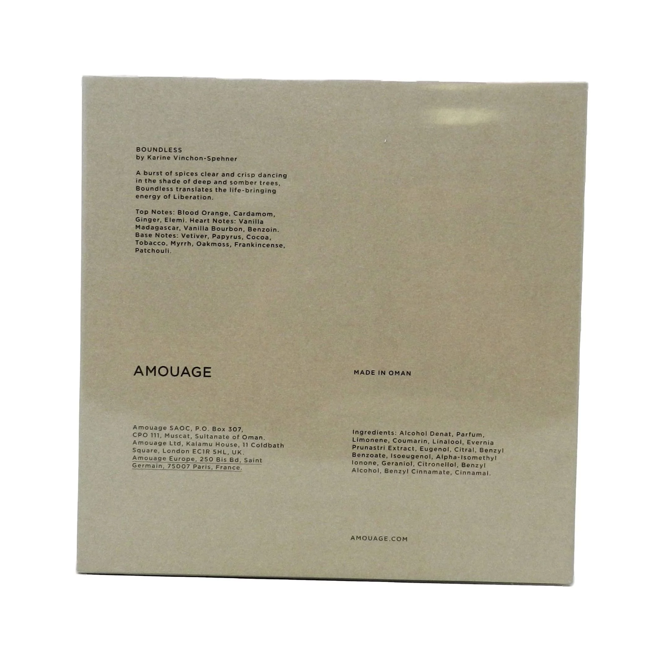 Amouage Boundless Eau De Parfum 3.4 Ounce
