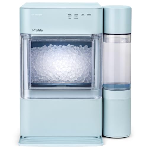 GE Profile Opal 2.0 XL with 1 Gallon Tank, Chewable Crunchable Countertop Nugget Ice Maker, Scoop included, 38 lbs in 24 hours, Pellet Ice Machine with WiFi & Smart Connected, Stainless Steel