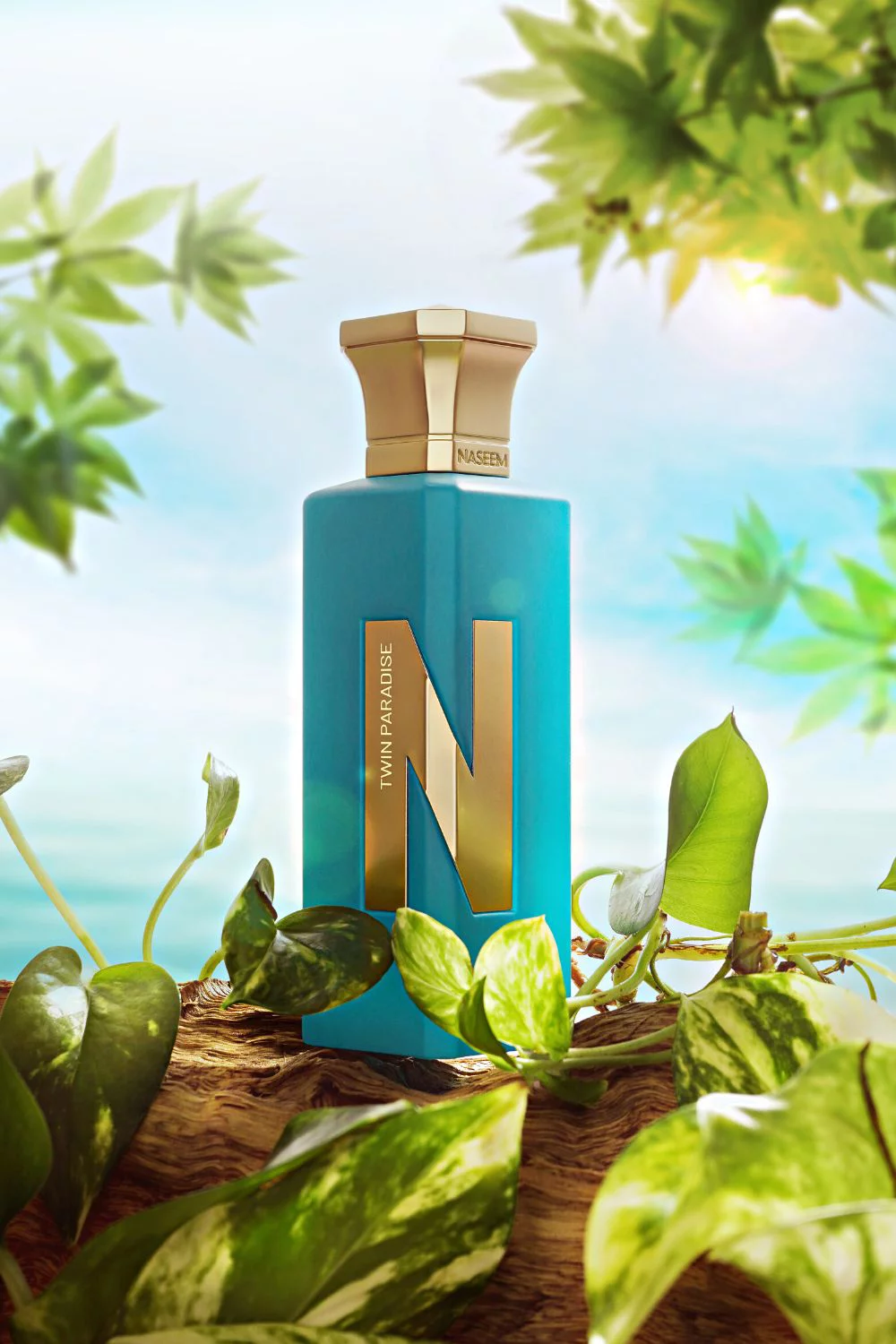 Twin Paradise Aqua Parfum Arabic Non Alcoholic Fruity Floral Vanilla Sandalwood Women Perfume by Naseem