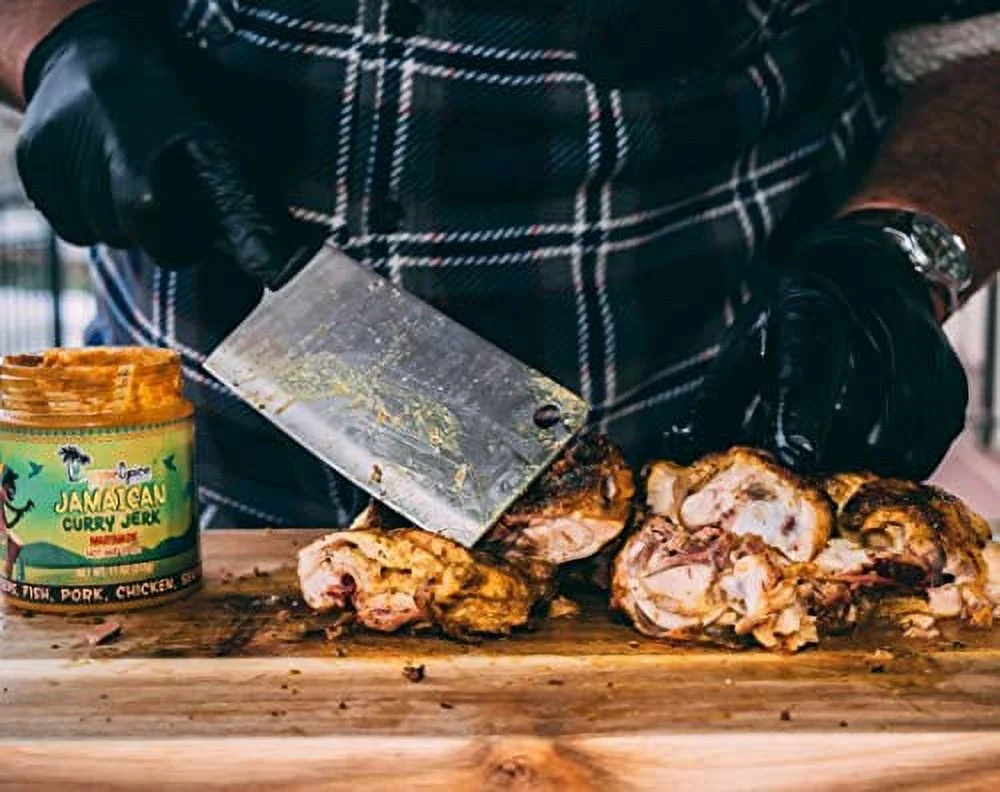 REGGAE SPICE World Tour Gift Box - Jamaican Jerk Seasoning Authentic Wet Rub Marinade Sauce - Perfect for Beef, Pork, Chicken, Seafood, and Vegetables - Sweet or Spicy (Hot and Spicy)