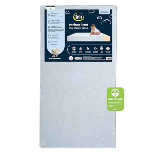 Serta Perfect Start Dual Sided Baby Crib Mattress & Toddler Mattress - Waterproof - 6