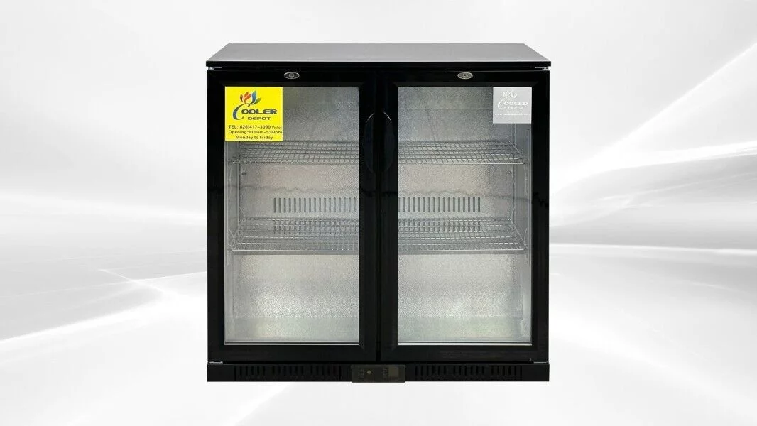 NEW Commercial Back Bar Cooler Refrigerator 2 Glass Door L35 x D20 x H35 NSF ETL