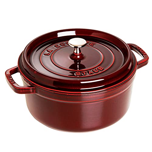 Staub 5.5 Quart Round Cocotte, Basil