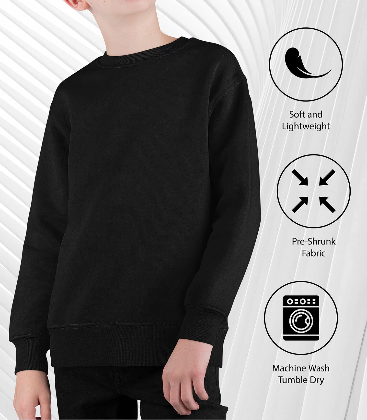 Instant Message - Stay Curious Cat - Toddler & Youth Crewneck Fleece Sweatshirt