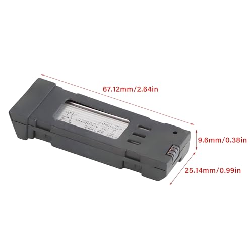 VBESTLIFE Drone Battery and Charger Cable Combo Set, 3.7V 1200mAH Lithium Battery with 5 in 1 Charger Cable Spare Parts for E58 JY019 S168 RC Quadcopter