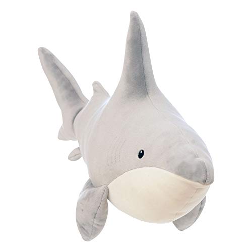 Manhattan Toy Snarky Sharky Velveteen Sea Life Toy Shark Stuffed Animal, 16