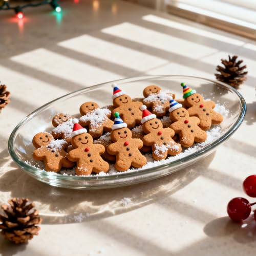 AIERSA Mini Gingerbread Cookie Cutter,Small Christmas Cookie Cutters,1 Inch Tiny Gingerbread Man Shapes Cookie Cutter,20 Cavity Metal Stainless Steel Christmas Cookie Cutters