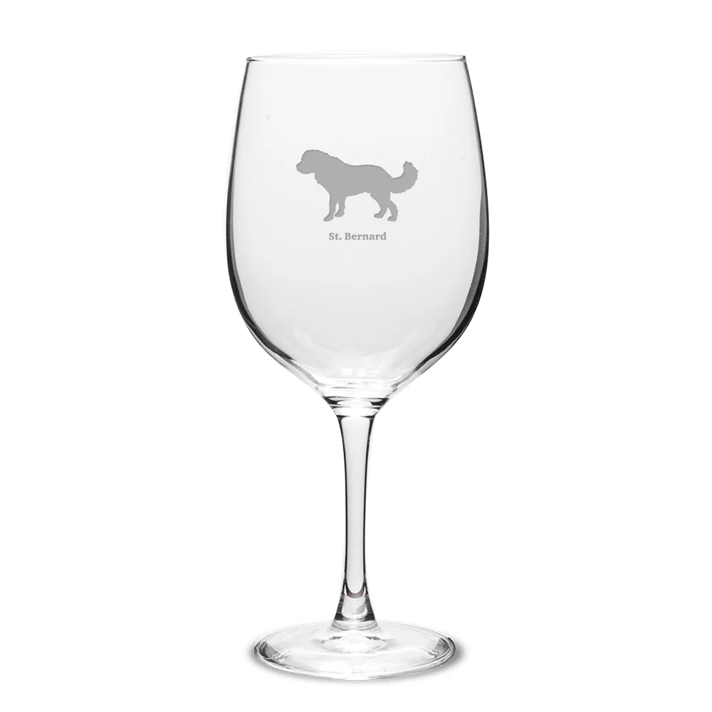 St Bernard Deep Etched 19 oz Classic Red Wine Glass