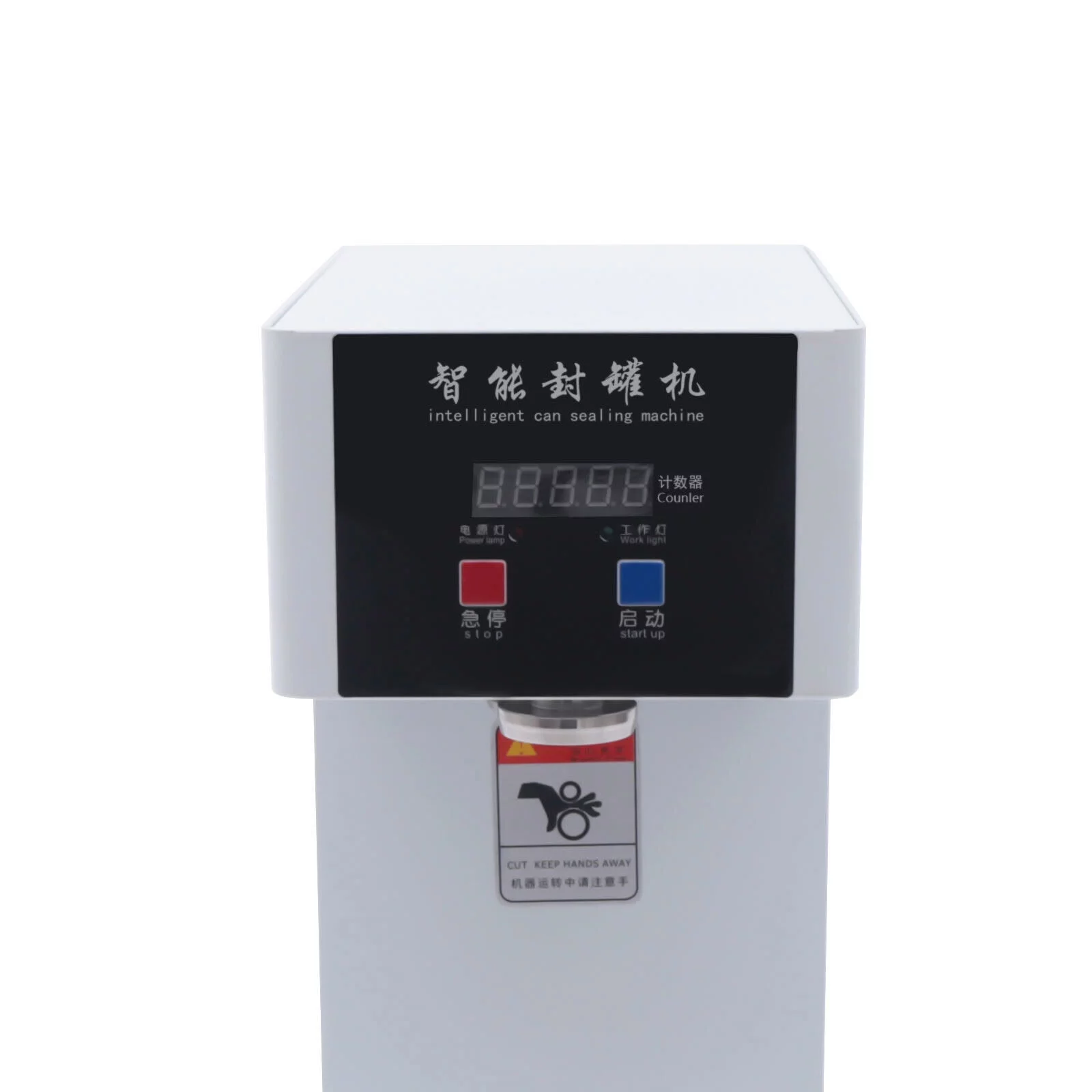 Oukaning Can Sealing Machine Can Seamer Semi Automatic Tin Can Sealer Machine 2.2inch Diameter Electric Can Seamer Machine 180W