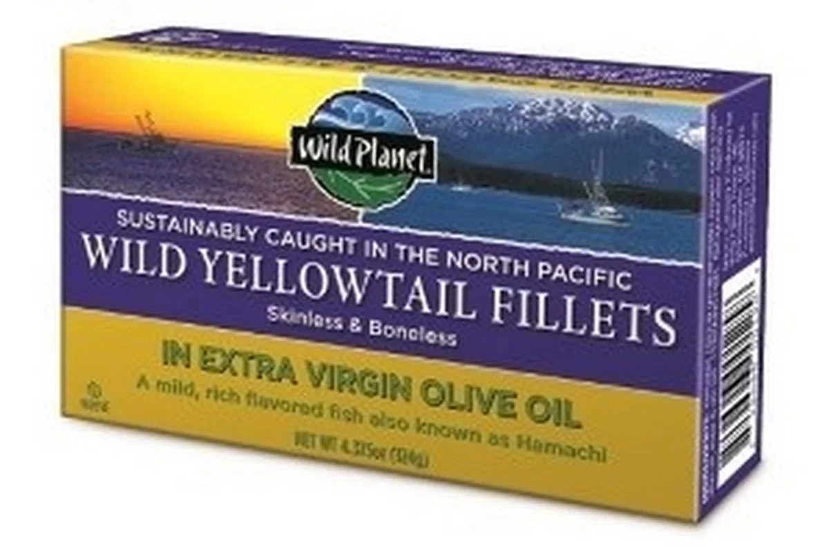 Wild Planet Wild Yellowtail Fillet in EVOO, 4.37oz, Pack of 12