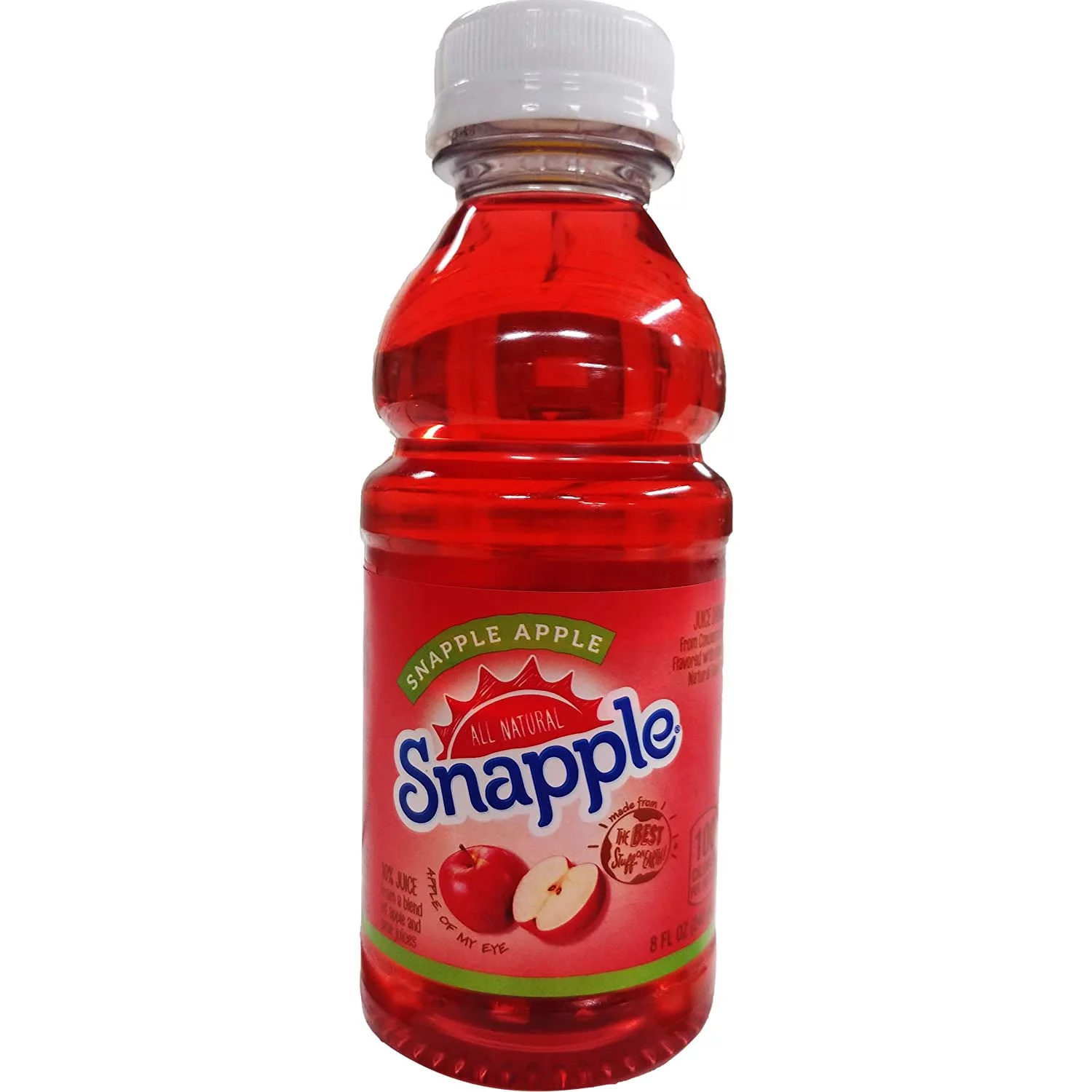 Snapple Apple Tea, Made From The Best Stuff On Earth, All Natural, 8oz Bottle (Pack of 12, Total of 96 Fl Oz)
