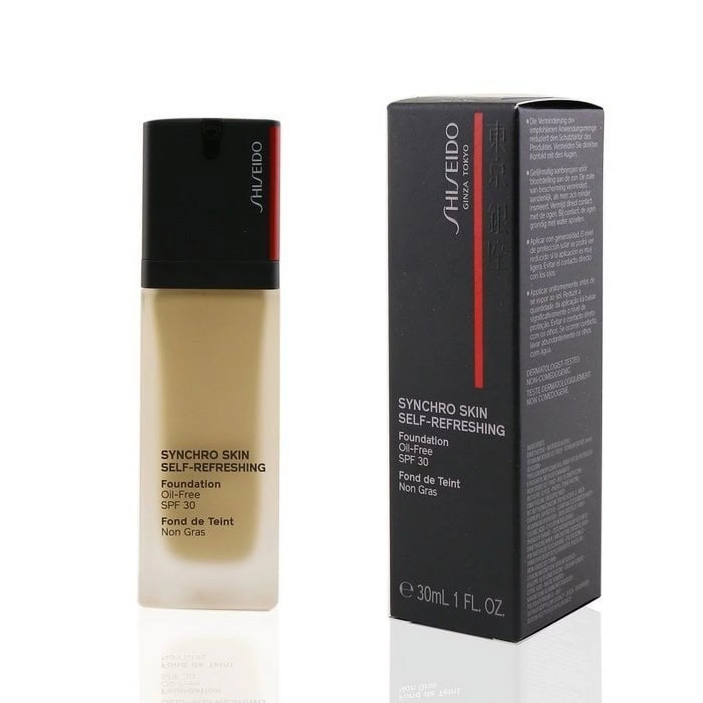Shiseido Ginza Tokyo Synchro Skin Self-Refreshing Foundation Oil-Free 340 oak 1fl.oz/30ml