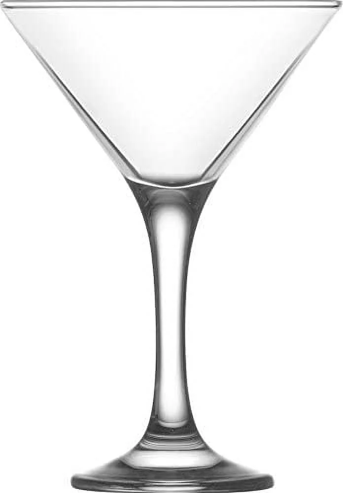 Madison 6.5 Ounce Martini Glasses | Misket Collection – Thick and Durable – Dishwasher Safe – Perfect for Parties, Weddings, and Everyday – Great Gift Idea – Set of 12 Clear Glass Martini Glasses