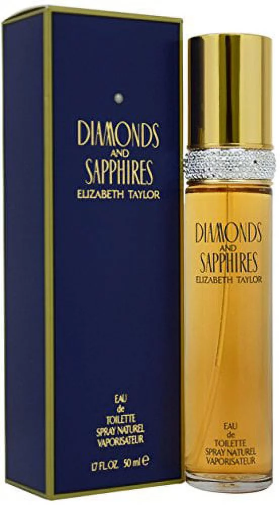 Elizabeth Taylor White Diamonds and Sapphires Perfume for Women, 1.7 Fl. Oz (Pack 3)