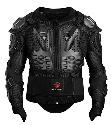 Gute Motorcycle Protective Jacket with Full Body Armor, Motocross Protective Jacket Armour, Sport Motocross MTB Racing & Off-Road Chest Protection Dirt Bike Gear for Men (Large)