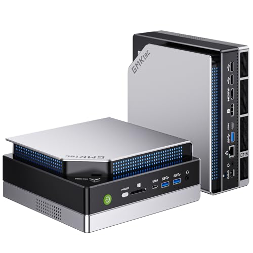 GMKtec EVO-X2 AI Mini PC AMD Ryzen Al Max+ 395 (up to 5.1GHz) Mini Gaming Computers, 64GB LPDDR5X 8000MHz (8GB*8) 1TB PCIe 4.0 SSD, Quad Screen 8K Display, WiFi 7 & USB4, SD Card Reader 4.0