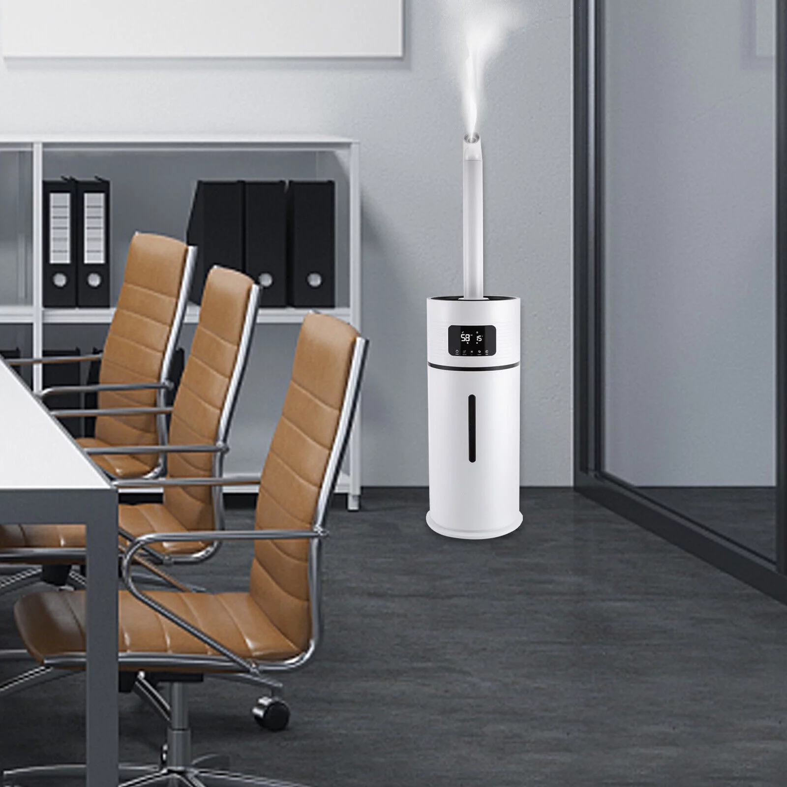 ZhdnBhnos 15L/4Gal Commercial Air Humidifier Large Room Essential Oil Cool Mist Diffuser Whole House 360° Nozzle 538.2ft²