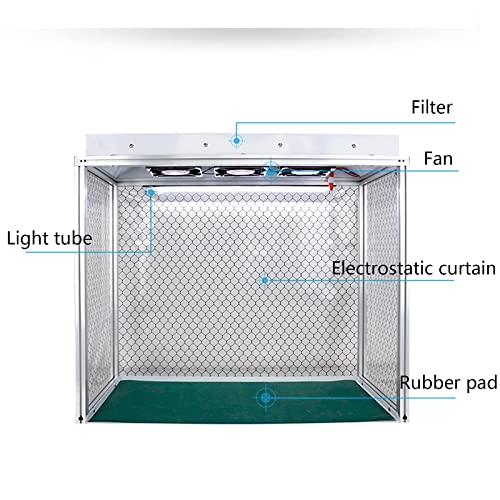 Laminar Flow Cabinet Vertical Laminar Flow Hood Air Flow Clean Bench with 3 Fans,Filter for Cleanliness Dust Free Work,Portable Laminar Air Flow Vertical Laminar Flow Hood
