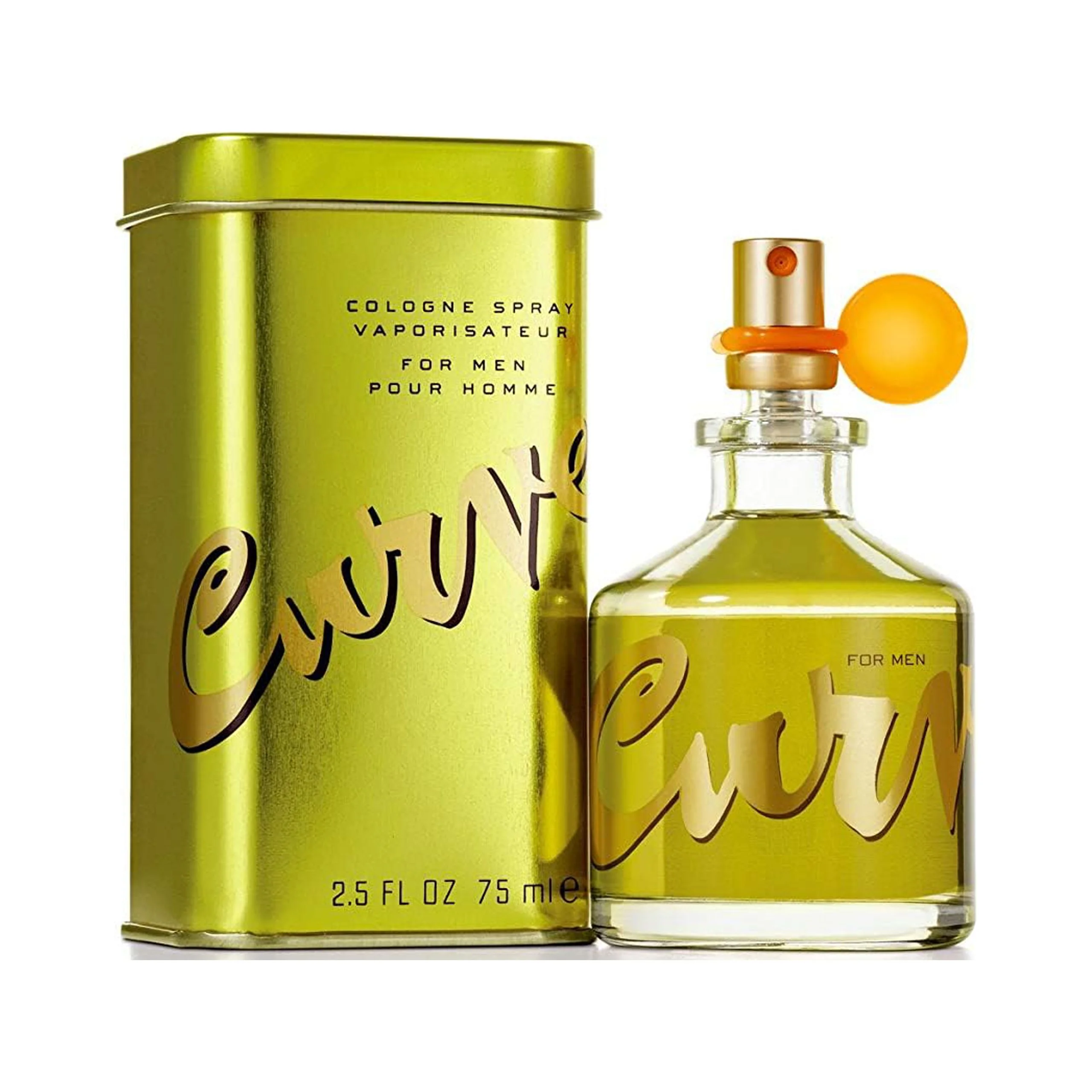 Curve Men's Cologne Fragrance Spray, Spicy Wood Magnetic Scent for Day or Night, 2.5 Fl Oz