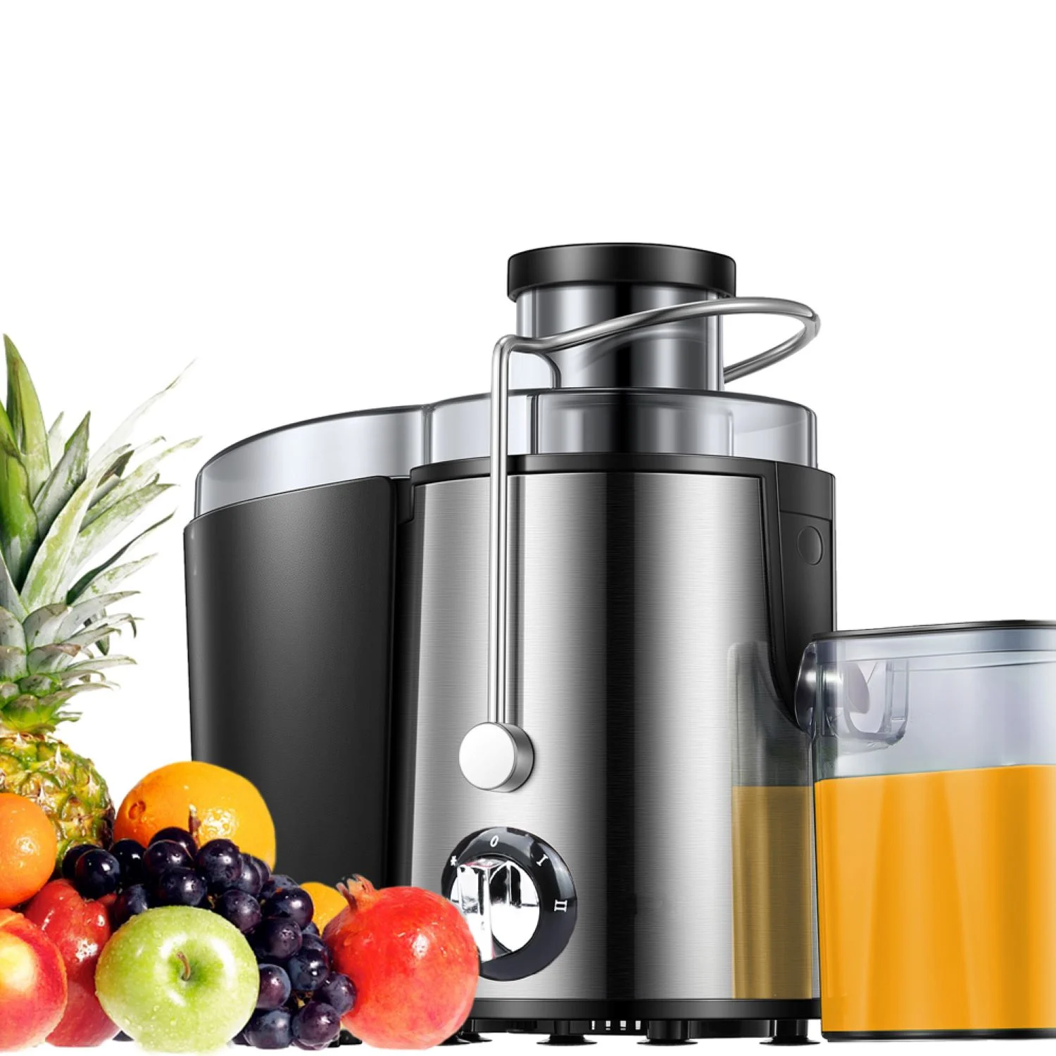 ACEUR Juicer Machine,2-Speed 400W Centrifugal Juicer Extractor with Wide Mouth 3