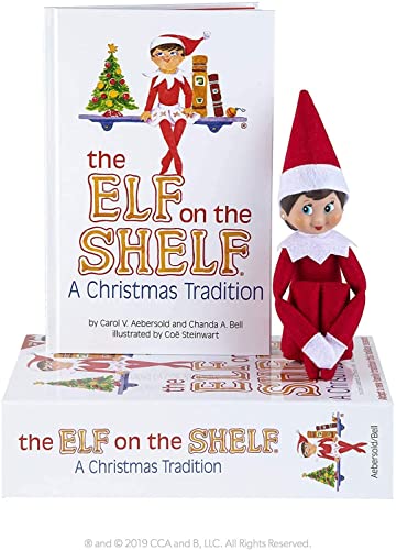 The Elf on The Shelf Scout Girl (Light Tone/Blue Eyed Girl) with Magifreez Rainbow Snow Pixie - Multi-Item Bundle