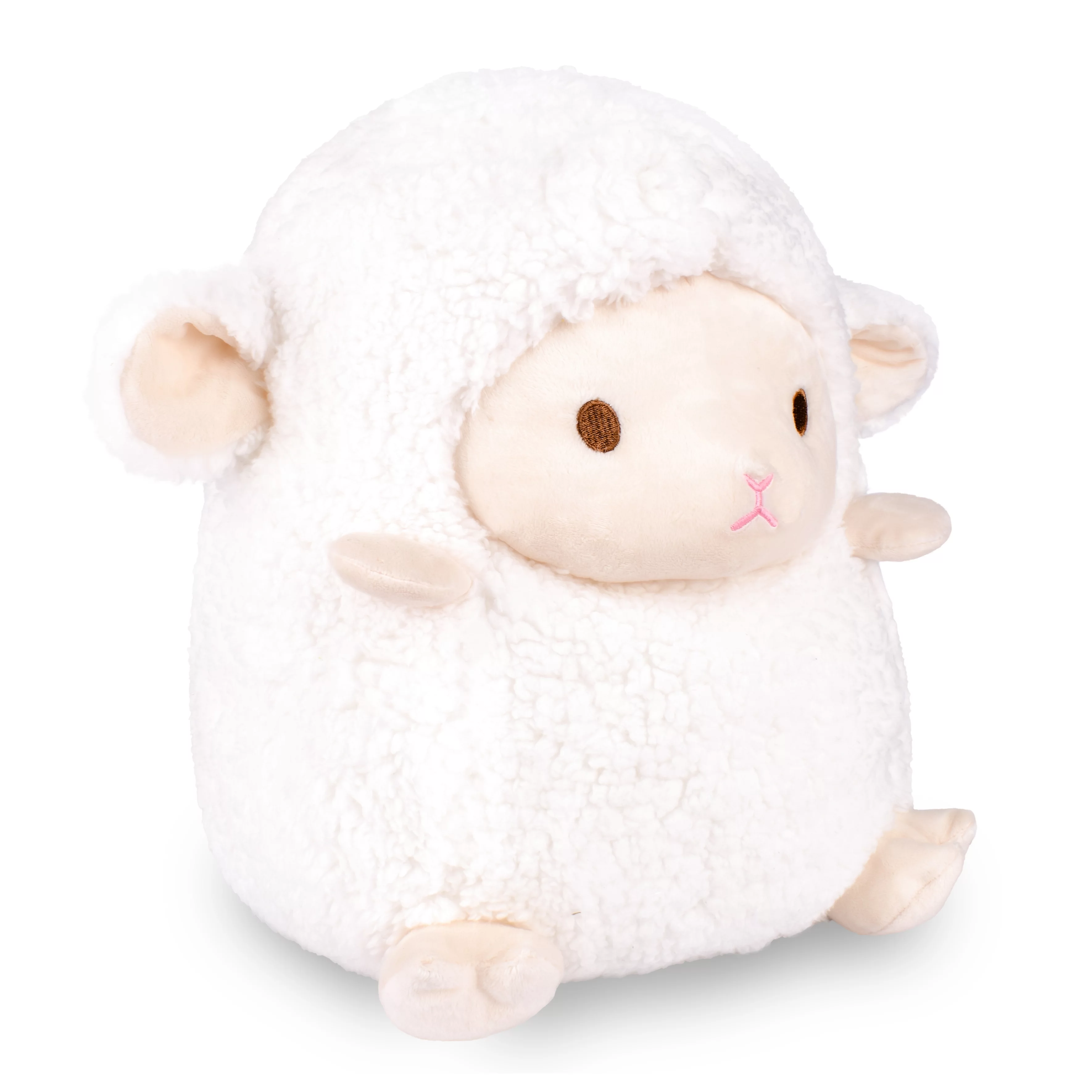 WEIGEDU White Lamb Plush Toy Sheep Stuffed Animals Pillow Cushion Plush for Kids Babies Birthday Easter Bedtime Gift, 14
