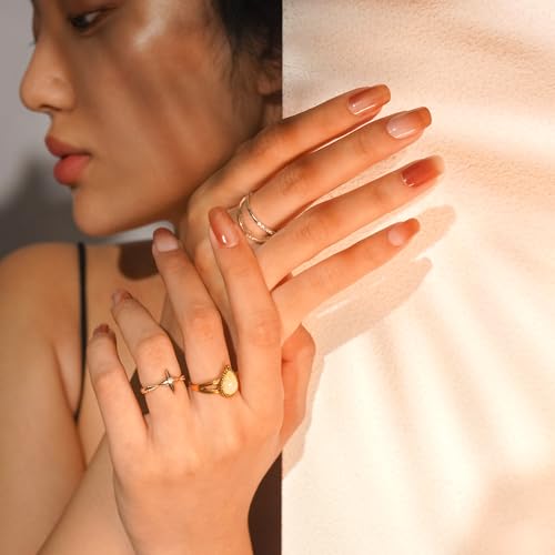 DANNI & TONI Semi Cured Gel Nail Strips Christmas Santa Claus Snowflakes Cat Eye Gel Nail Wraps 28 Stickers | Mistletoe Meow