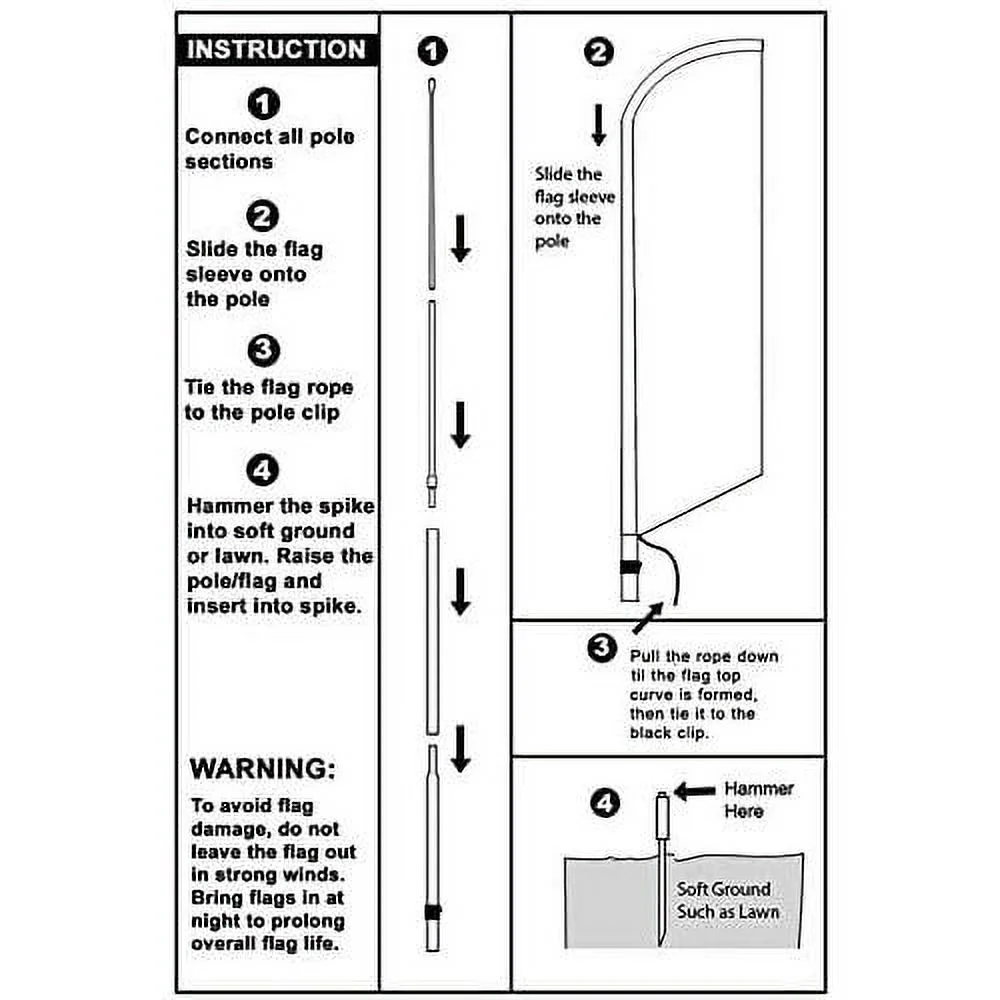 4Lessco PHILLY CHEESESTEAK - Windless Swooper Flag Feather Banner Sign 15 Ft Tall Kit Rq-H
