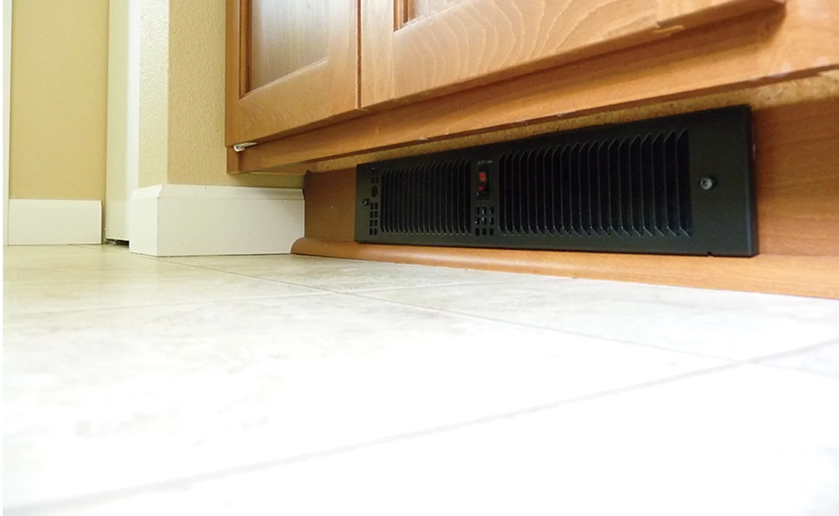 King Electric 1500W / 240V Electric Kickspace Heater, Black, KTW2415-HLS-RG-B