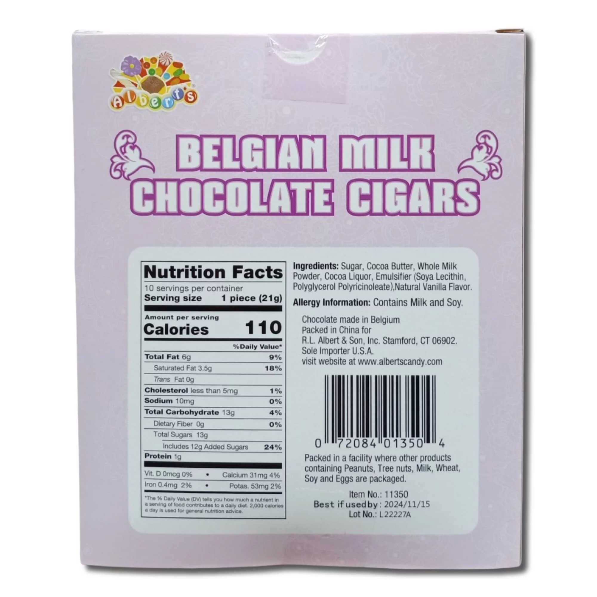 Baby Shower It's A Girl! Belgian Milk Chocolate Celebration Sticks | Box of 10 | Pack of 2 (20 Total) (Girl)