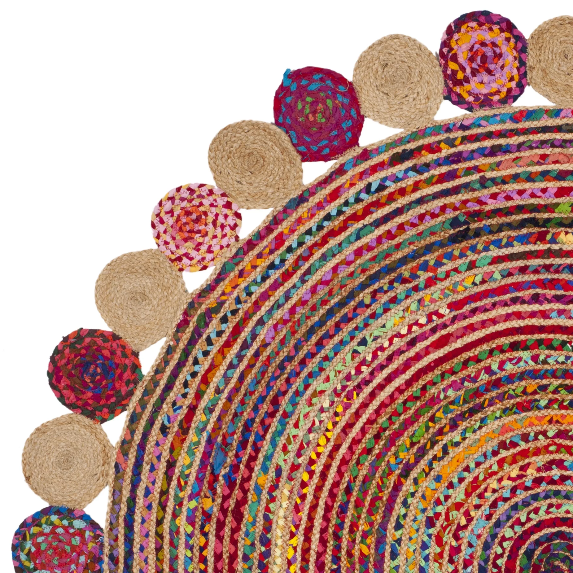 SAFAVIEH Cape Cod CAP201A Handwoven Red / Multi Rug