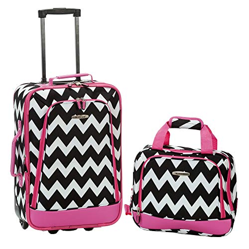 Rockland Fashion Expandable Softside Upright Luggage Set, Charcoal, 2-Piece (14/19)