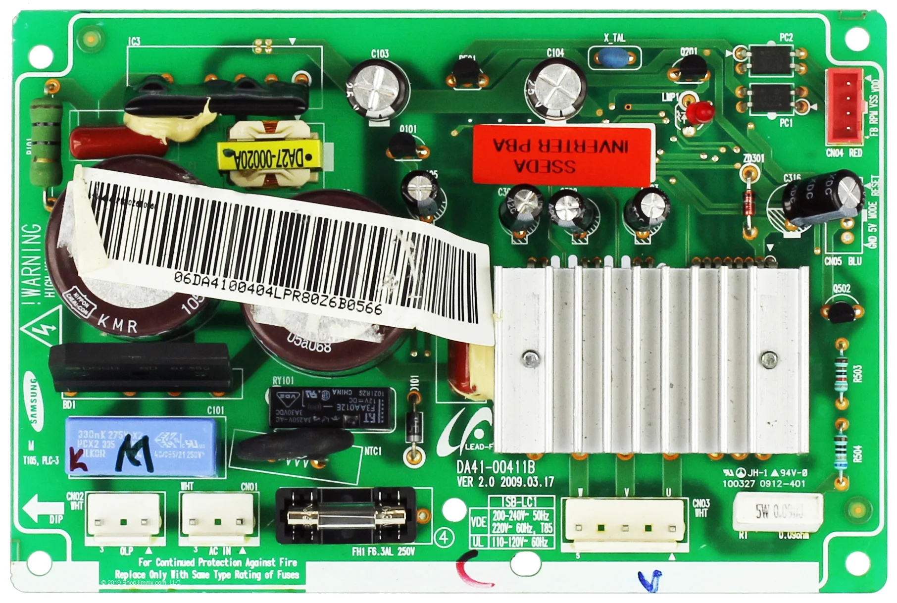 Samsung Refrigerator DA41-00404L PCB Inverter