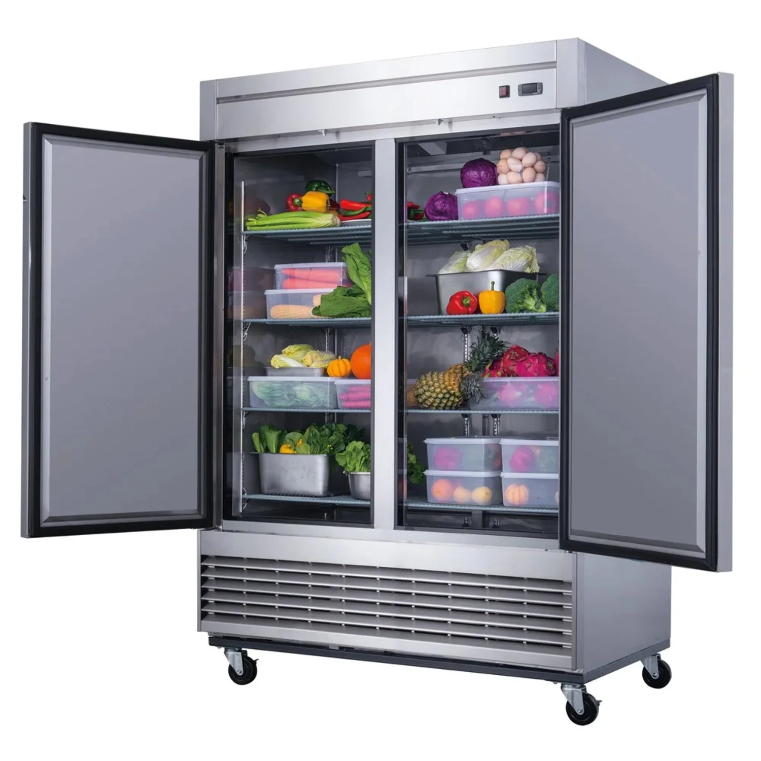 West Kitchen WT55R 55 Reach-In Refrigerator with 2 Solid Doors
