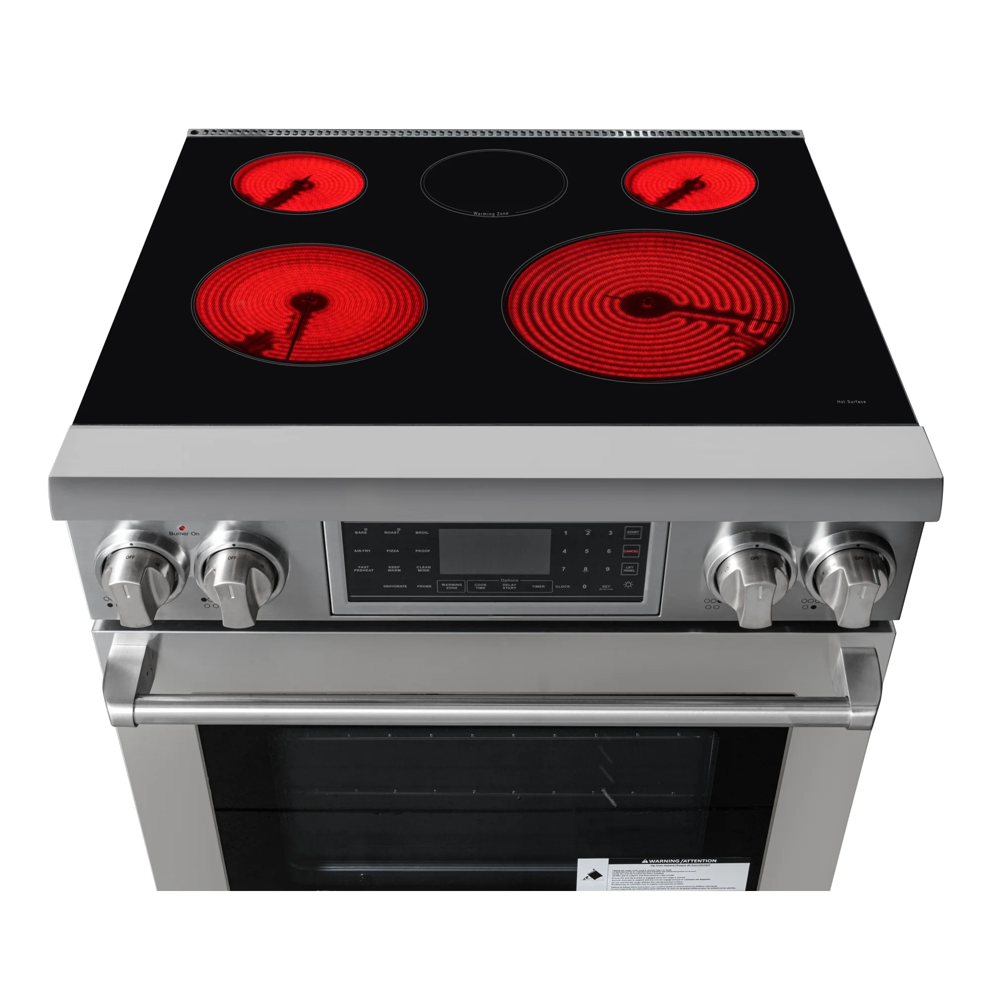 30 Inch Electric Range Professional Range with Tilt Panel Digital controls