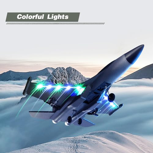 4DRC G1 RC Plane 2.4GHz 4 Channel 6-axis Gyro Stabilizer RTF Glider Aircraft Plane Jet Fighter Toys,Easy to Fly Chritsmas Gift Fighter Aircraft for Adults Kids Beginners Boys,2 Battery
