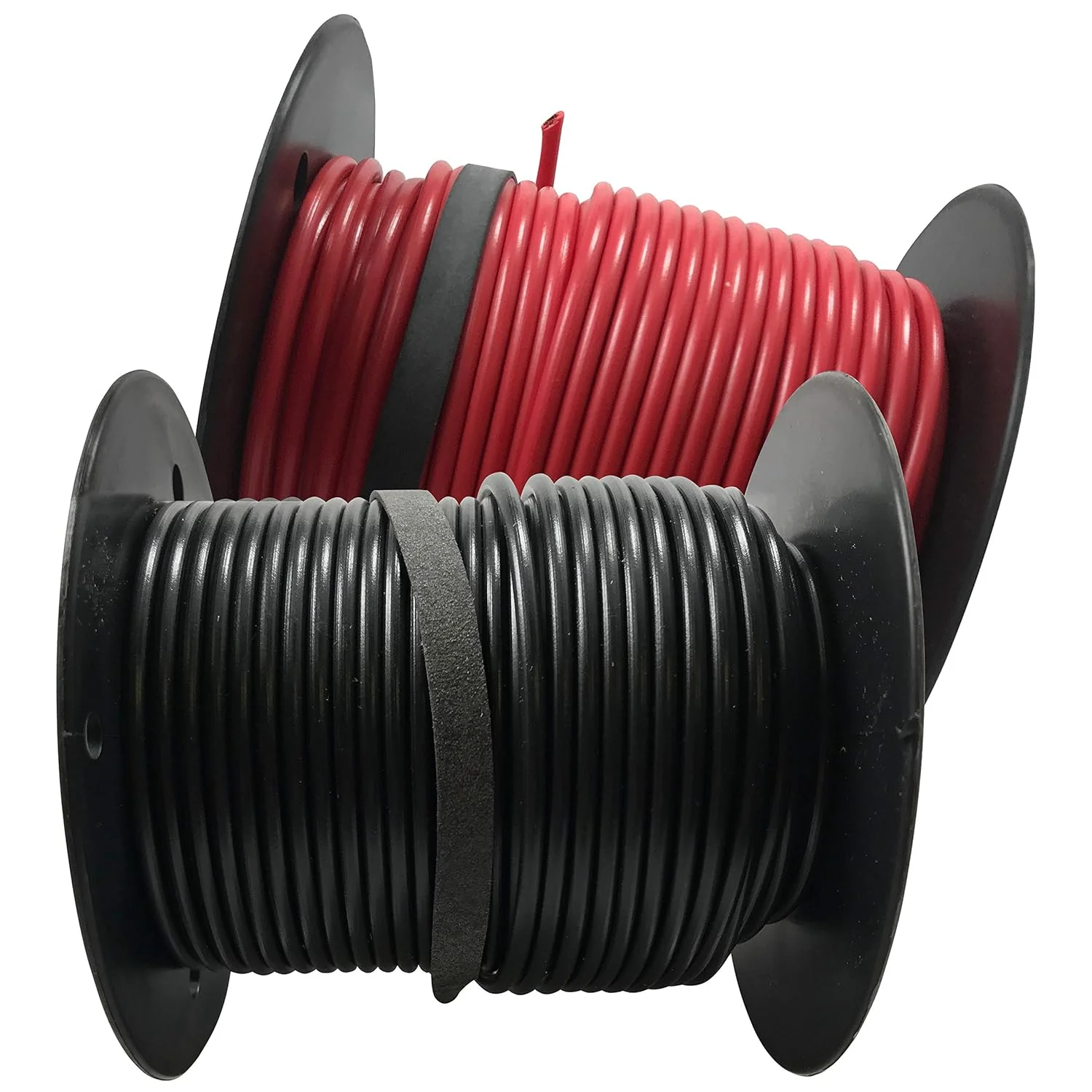 Red & Black 16 Gauge AWG Primary Electrical Wire 100 FT Each - Automotive Stranded Copper - Made