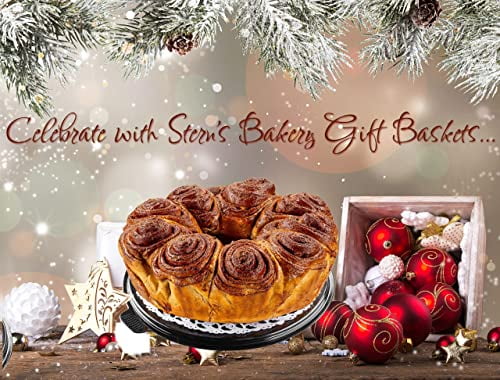 Cinnamon Babka Cake | Valentines Gift Basket | Traditional Hungarian Cinnamon Babka Bread | Holiday Gourmet Cookie Gift | Christmas Thanksgiving | 2 lb Stern's Bakery (Cinnamon Babka)