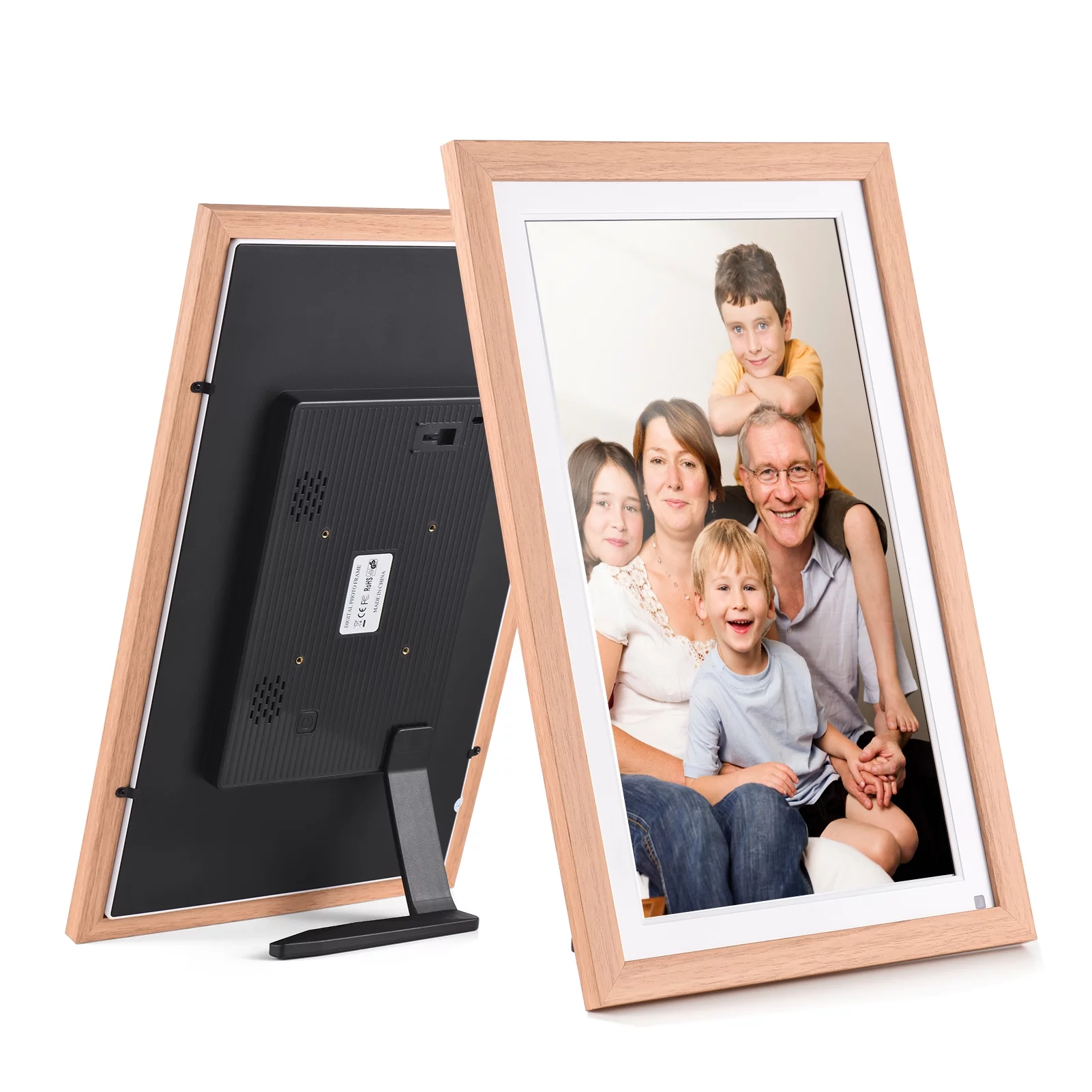 Anself WiFi Digital Photo Frame 15.6 Inch IPS Screen, Auto Rotation, Cloud Storage Capacity