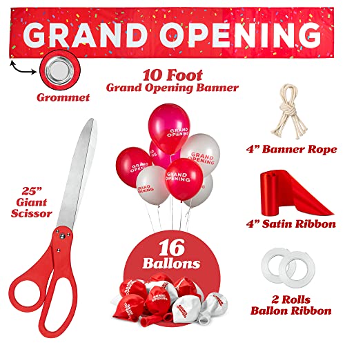 Deluxe Grand Opening Ribbon Cutting Ceremony Kit - 25