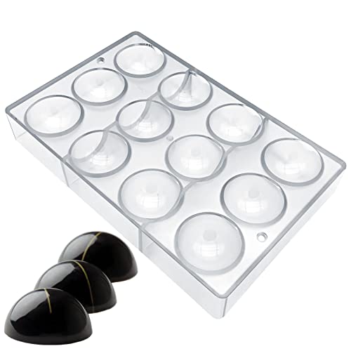 Goldbaking Ball Chocolate Mold Ball Polycarbonate Mould Chocolate Mold Hot Chocolate Bomb (Middle 2inch)