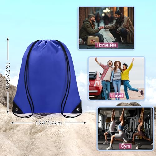 Drawstring Backpack Bulk 42 Pcs String Backpack Drawstring Bags Cinch Bag Sackpack for Men Women Gym 14 Colors