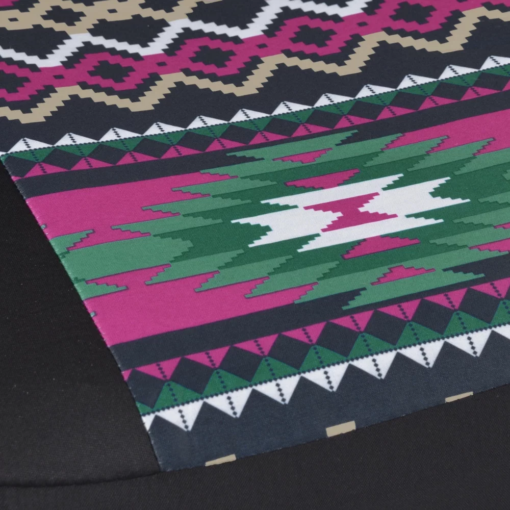 BDK Two Tone Pattern Car Seat Covers - Sideless Chic Style - Soft & Flexible Polyester (Inca Tocapu Pattern)