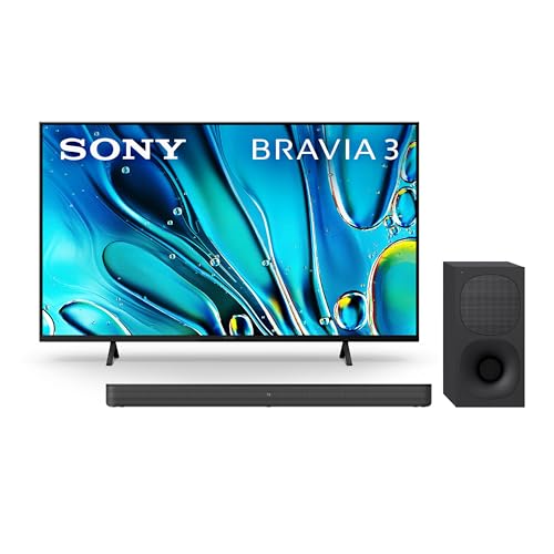 Sony 65-Inch Class 4K Ultra HD BRAVIA 3 LED Smart TV with Google TV Dolby Vision HDR, PS5 Exclusive Features, K-65S30