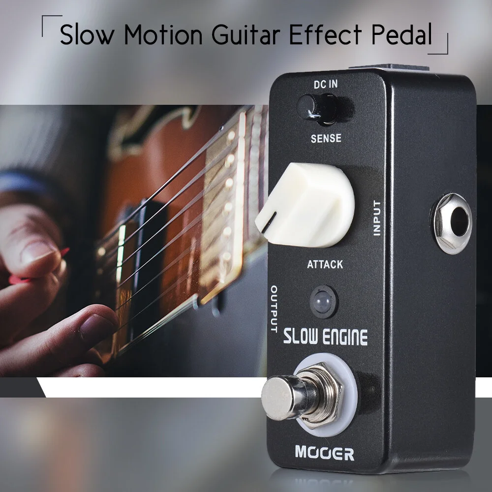 MOOER SLOW ENGINE Slow Motion Guitar Effect Pedal True Bypass Full Metal Shell