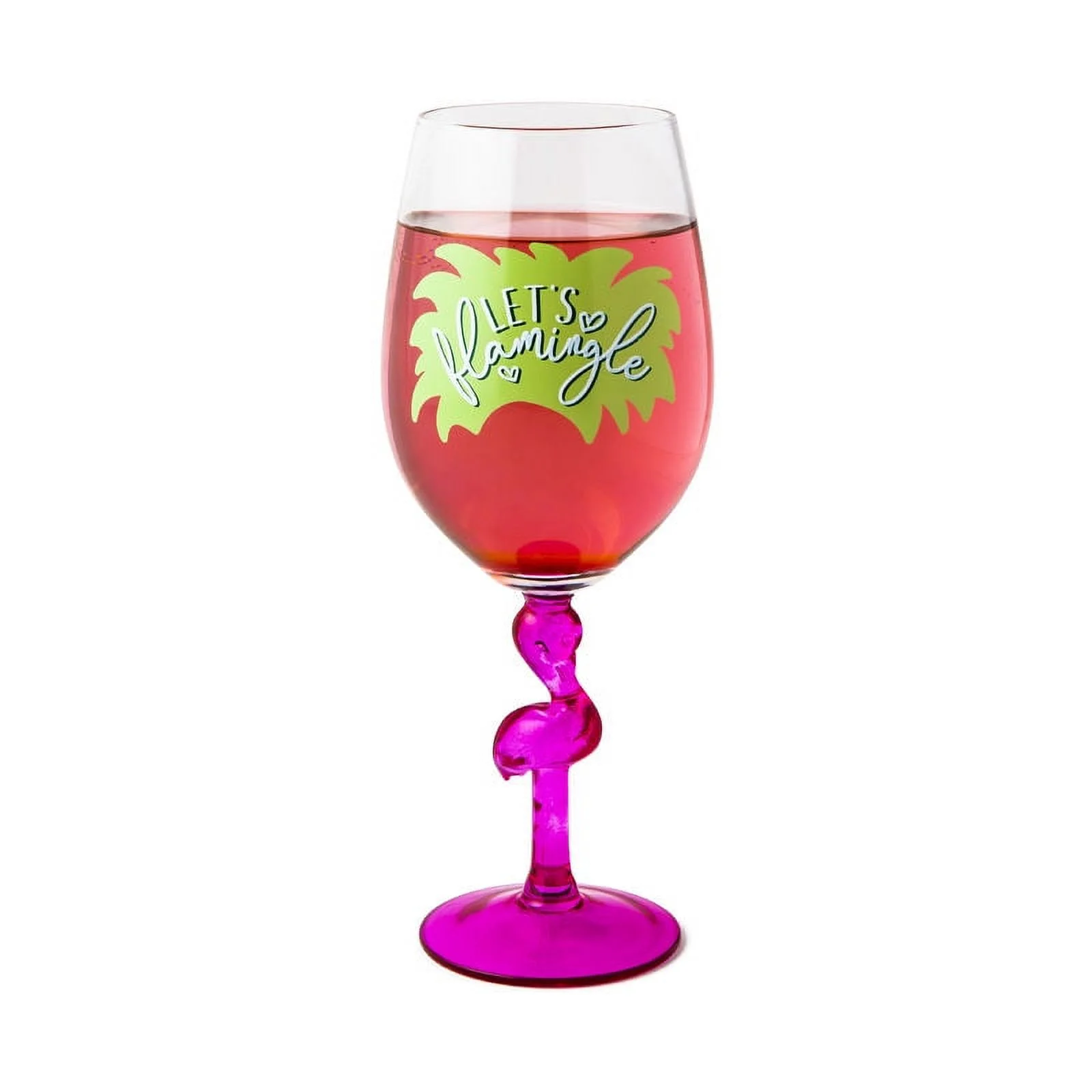 BigMouth Inc. Flamingo Wine Glass, Giant Wine Glass