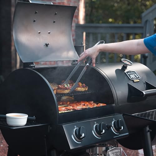 Oklahoma Joe's Canyon Combo Charcoal and Gas Smoker & Grill, Black - 24203004
