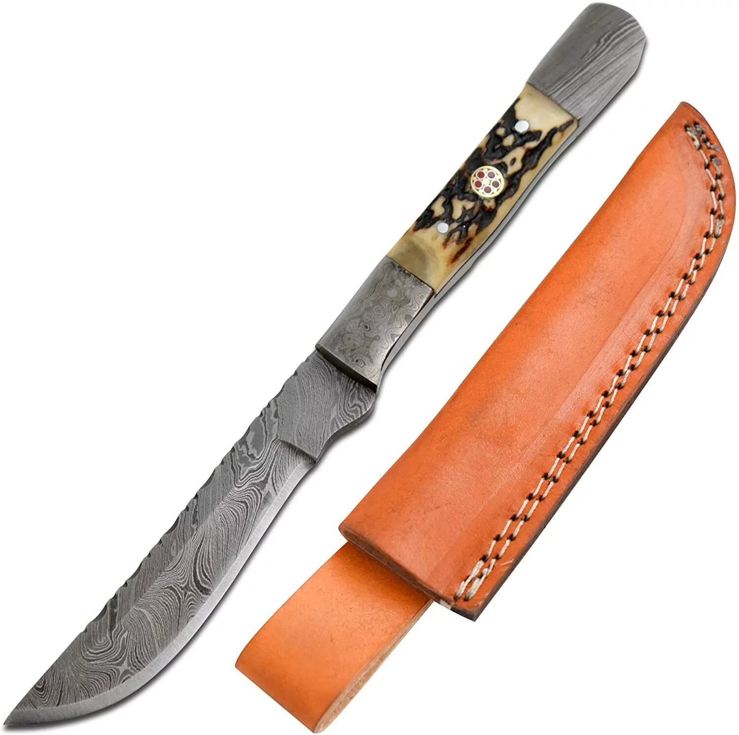 Handmade Damascus By Wild Turkey Handmade Steel Fillet Knife Boning Knife