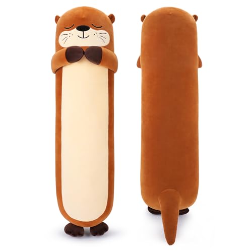 Large Shark Stuffed Animal, 33.5' Long Shark Plush, Cute Plushie Body Pillow, Kawaii Big Plush Toy Animal Gift, Sleeping Hugging Pillow for Kids & Adults